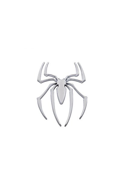 Choice ملصقات سيارة معدنية فضية عالمية ثلاثية الأبعاد بشعار عنكبوت وشعار كروم...