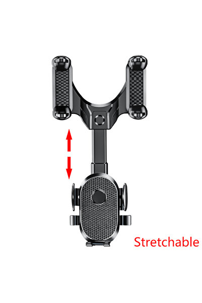 Choice حامل هاتف قابل للتمدد من SEAMETAL بمرآة الرؤية الخلفية للسيارة، حامل ه...