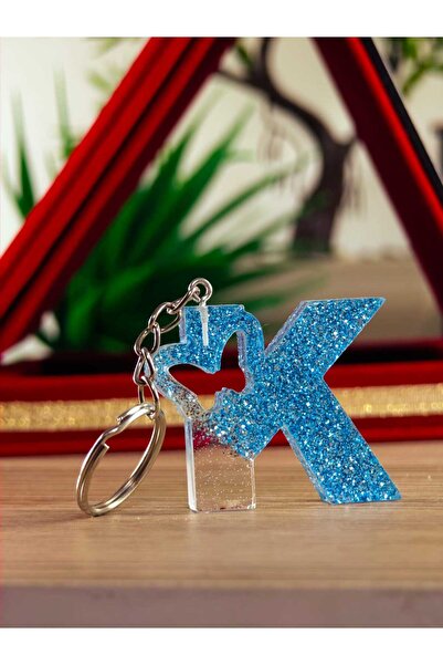 TAKIDA GÜMÜŞ Butterfly Keychain Letter Keychain