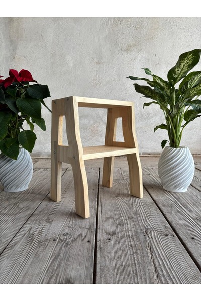Home Basamaklı Ahşap Tabure
