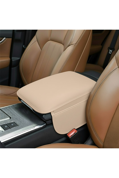 Microcase Araç Merkezi Konsol Kapağı Düz Deri Araç Kol Dayama Yastığı Depolam...