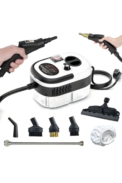 FOXMAG24 Steam Cleaner 1200ml, 3 Bar, 105°C Steam, Interchangeable Heads, Universal Use