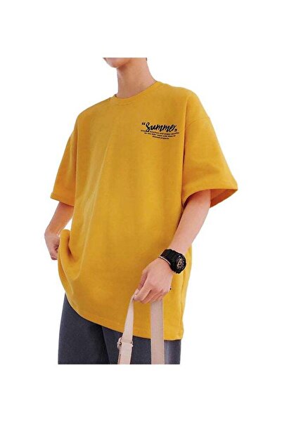 Generic Summer Printed T-Shirt Yellow