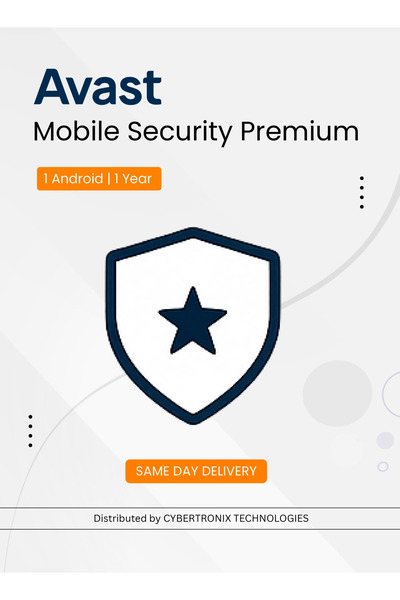 AVAST حماية الأجهزة المحمولة المميزة | جهاز أندرويد واحد لمدة عام | ترخيص رقم...