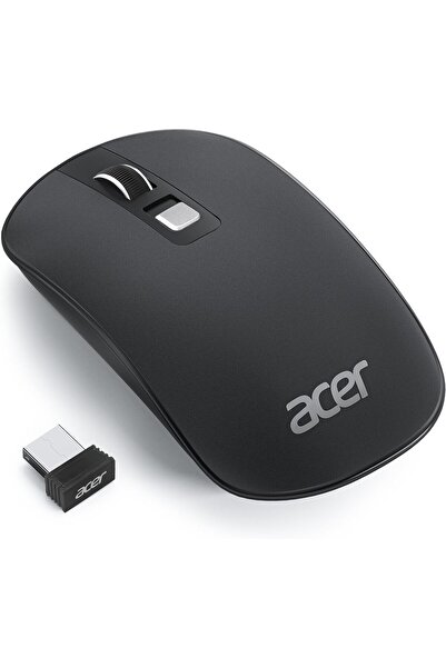 ACER wireless optical mouse, 4 programmable buttons, 2.4GHz, 1600 DPI, ambidextrous, USB