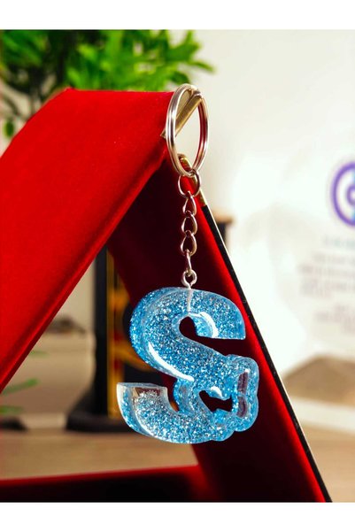 TAKIDA GÜMÜŞ Butterfly Keychain Letter Keychain