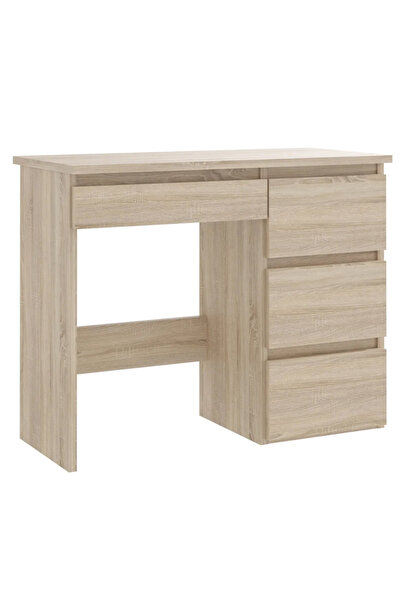 SERSIMO Birou de calculator Beta 3 cu 4 sertare, 94x43x75 cm, finisaj Sonoma