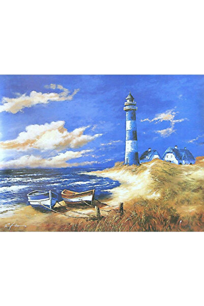 Krista Tablou pe pânză B11-31434 Goblen Diamante rotunde, 50 x 40 cm, Far alb...