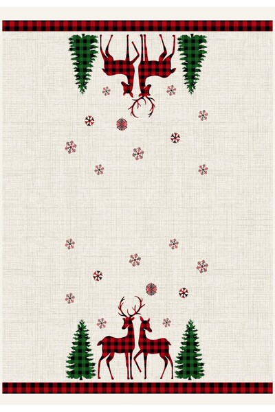 Lenjerii Deosebite Prosop de bucatarie Craciun, bumbac 100%, Santa