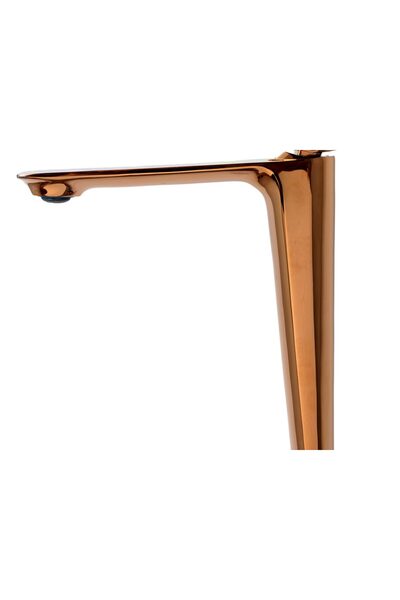 Trendy's Μπαταρία νιπτήρα, TRENDY'S, τοποθέτηση σε πάγκο, δίπλα στον νιπτήρα, ροζ-χρυσή