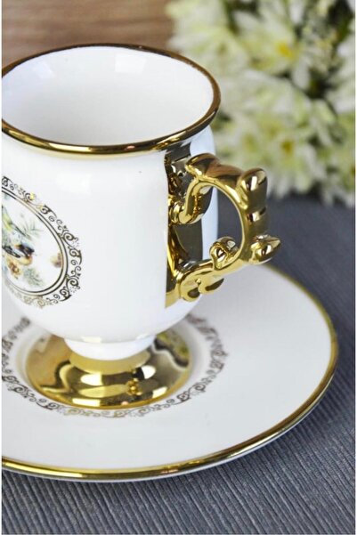 Paçi 6-Piece Stylish Designed Coffee Cup Set for Daily and Special Use