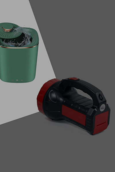 ANADOLU PARS Çift Fonksiyonlu Kamp Lambası - El Feneri - Şarjlı Lamba - Şarjlı Işıldak - Fener