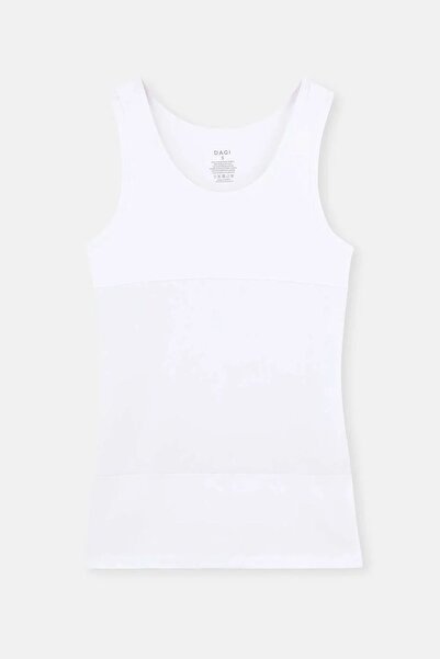 Dagi 7000 Men's Corset Tank Top-White