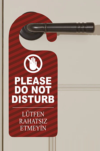 cici magnet www.cicimagnet.com Lütfen Rahatsız Etmeyin Please Do Not Disturb Kapı Kolu Uyarı Askısı