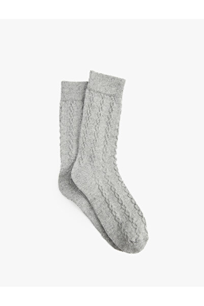 Koton Herringbone Textured Cotton Socks