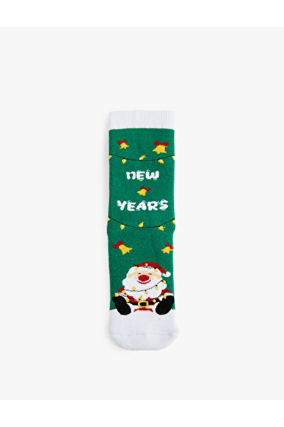 Koton Κάλτσες από βαμβακερές πετσέτες με θέμα την Πρωτοχρονιά