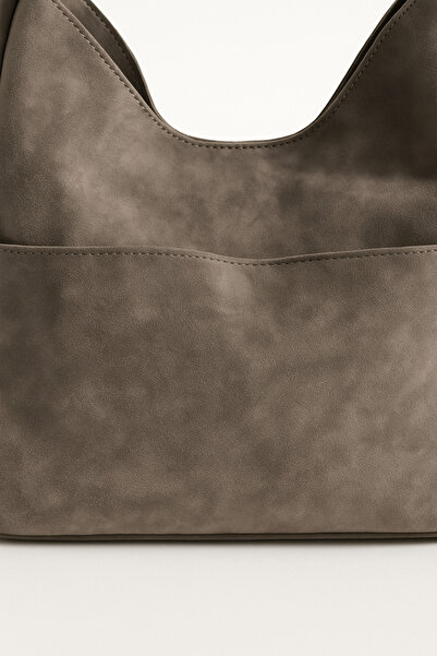 KISCHE Women's Shoulder Bag Hobo Pinterest Casual Suede Mink Lined Bag