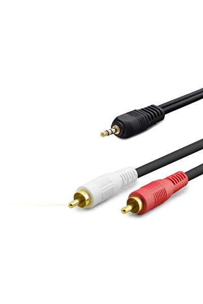 Skygo 3.5 mm to 2Rca Cable 2Line Gold 5m Black Hdx1060