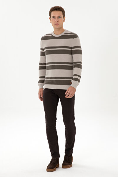 U.S. Polo Assn. Erkek Koyu Kahverengi Slim Fit Jean Pantolon 50310364-VR084