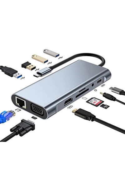 Skygo محول ZR44/A من نوع C 11 في 1 جيجابت HDTV