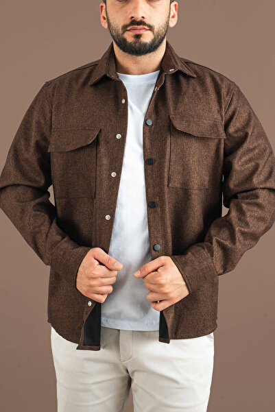 bombe Men's Transitional Casual Sports Cut Snap Coat Jacket Shirt