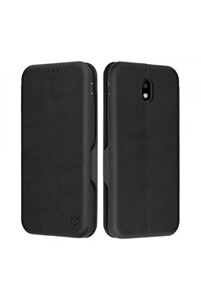 Stef's Cat Husa pentru Samsung Galaxy J7 (2017) J730, Safe Wallet Plus, Neagra