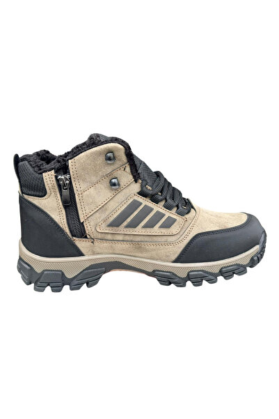 Wanderfull 3022 Orthopedic Men's Boots – Wool Inner Lining, Non-Slip Rubber Sole, Zipper Closure