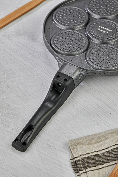 Cooker 28 Cm Döküm Granit Kaplama Emoji Pankek Tavası Pancake