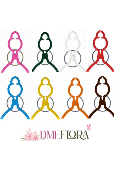 DmeFlora Bitki Bağlama Destek Mandalı Turuncu 1 Adet Büyük Boy