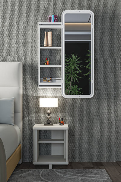 Platinreyon ÇOK AMAÇLI AYNALI TAKI DOLABI MDF KAPAK