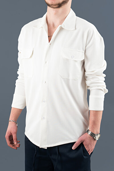 bombe Cămașă pentru scuba pentru bărbați slim fit material reiat