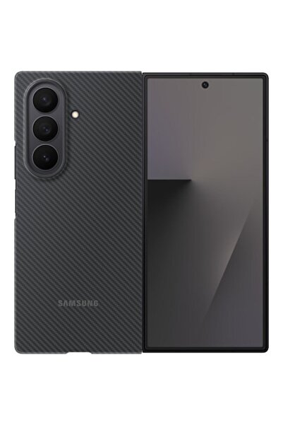 Stef's Cat Carcasă compatibilă cu Samsung Galaxy Z Fold7 F966, Carbon Shield, neagră EF-XF966SBEGWW