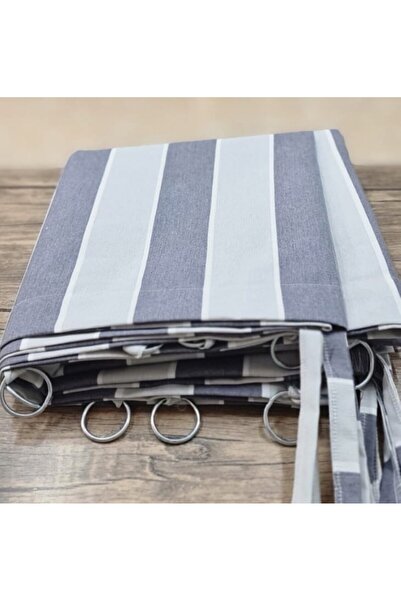 ceylan home Balcony Curtain with Tiebacks, Ringed, Size Options Available, Gr...