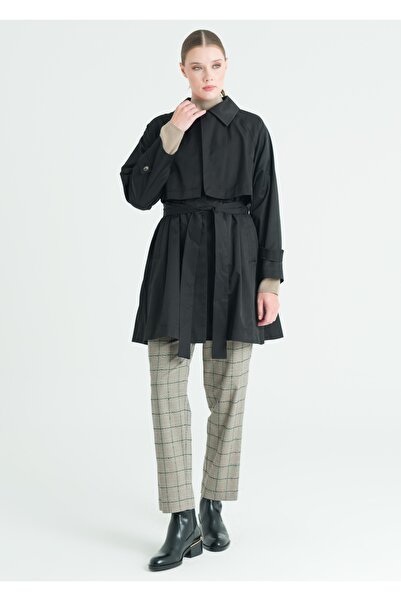 Armağan Allerli Gathered Waist Trench Coat