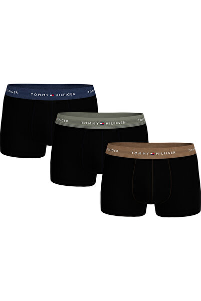 Tommy Hilfiger 3P WB TRUNK Pánské žluté boxerky - UM0UM02763