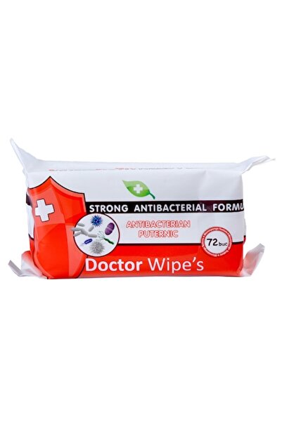 DOCTOR WIPES Șervețele umede dezinfectante Doctor Wipe's, 5 x 72 (360 buc), fără parfum