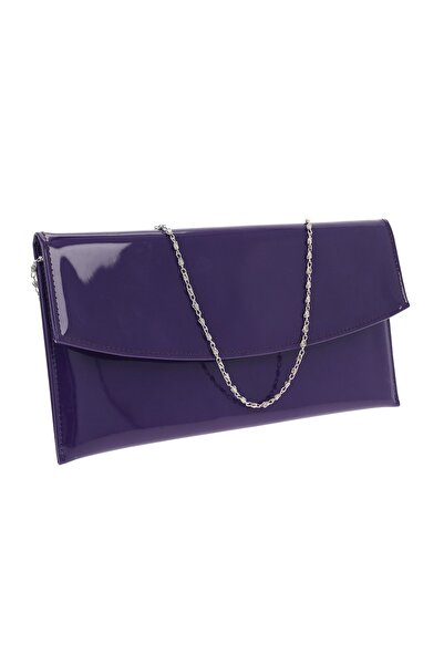 Magazinul de genti Plic de ocazie din piele lacuita, Mov