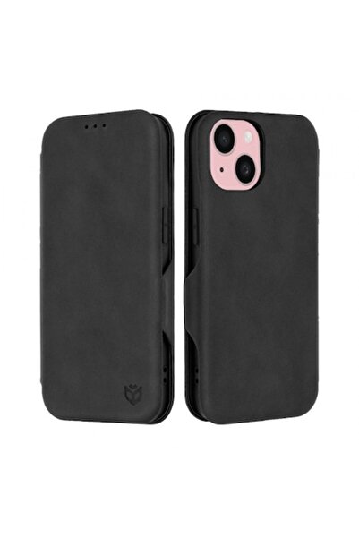 Stef's Cat Θήκη για Apple iPhone 15, Safe Wallet Plus, Μαύρη