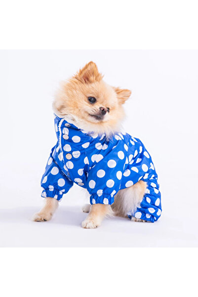 Pawstar Dots Polarlı Kedi Köpek Tulum Yağmurluk