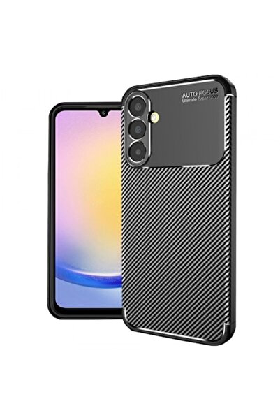 Stef's Cat Carcasă pentru Samsung Galaxy A25 (A256), Fibră de carbon, Negru