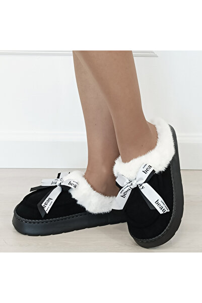 SOFILINE Papuci de blană pentru femei, negri, B-9725 112