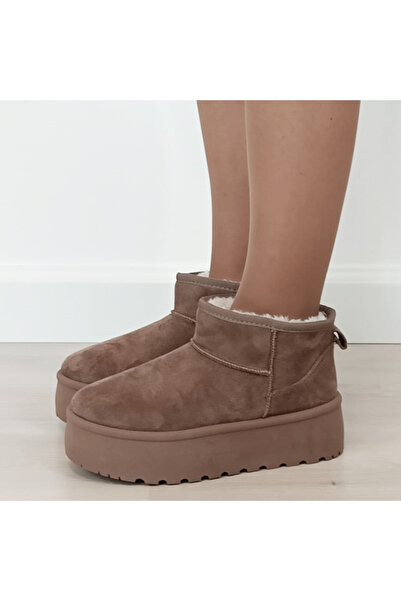 SOFILINE Ghete maro cu căptușeală de blană și talpă groasă B-LT33-43 112