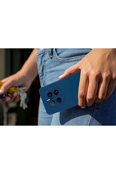 Flippy Husa Protectie, Flippy, pentru Huawei Mate 60 Pro, Liquid Silicone, Microfibra, Wireless, Albastru