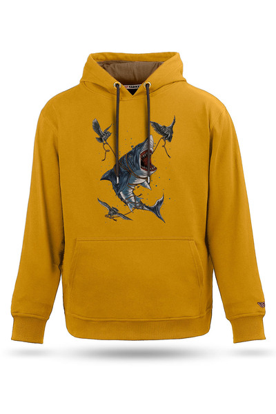 Tarrzzcom سويت شيرت بقلنسوة للجنسين بتصميم بومة وسمكة قرش