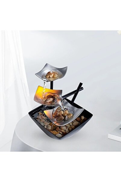 MACVI ® Therapeutic Fountain, Zen effect, soothing water, stones, automatic pump, decor