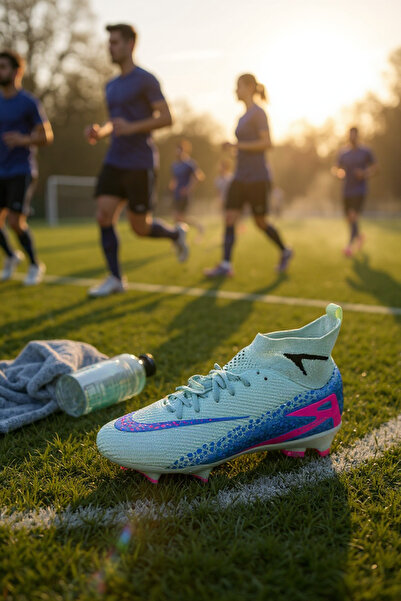 SHOUGO PROFESYONEL ÇORAPLI ÇİM SAHA VE HALISAHA Su Yeşili KRAMPON