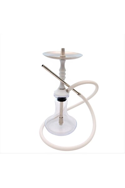 mnt nargile Galaxy Mini Beyaz Nargile Takımı Yüksek Çelik Nargile Takımı