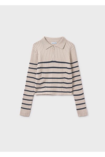 MAYORAL Girl's Polo Neck Knit Sweater 7195