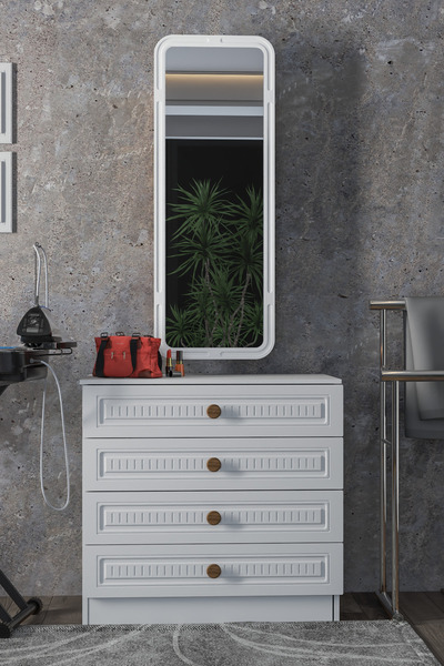 Platinreyon ÇOK AMAÇLI AYNALI TAKI DOLABI MDF KAPAK