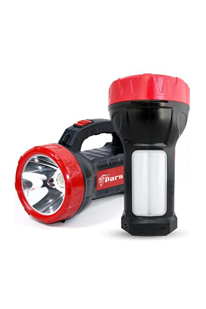 ANADOLU PARS Çift Fonksiyonlu Kamp Lambası - El Feneri - Şarjlı Lamba - Şarjlı Işıldak - Fener